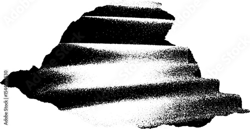High contrast black and white texture of tar paper roof layer for design