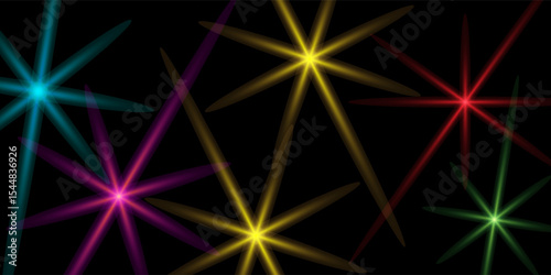 Laser colorful Lens flare light special effect black background,eps10