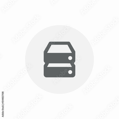 server shelf icon sign vector