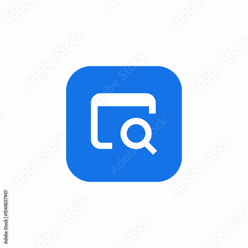 tab magnify icon sign vector