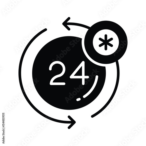 Here is a premium glyph style icon of medical service