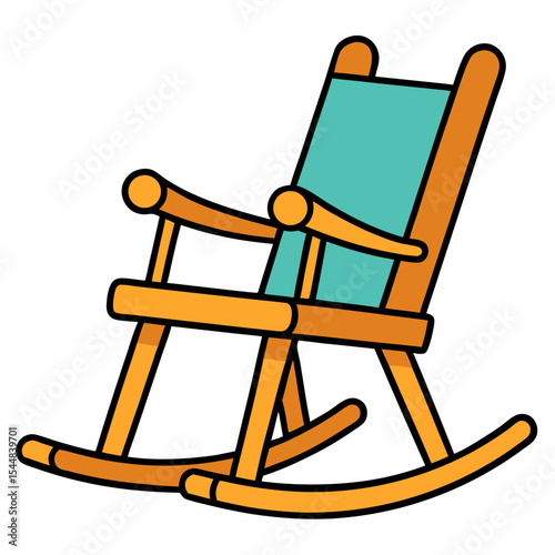 rocking chair isolated on white