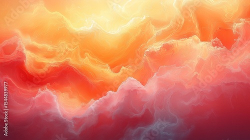 オレンジ色の雲