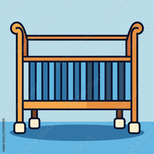 baby chair on white background