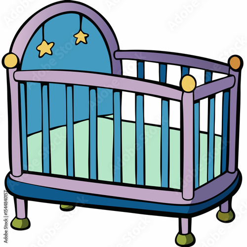bed in a crib