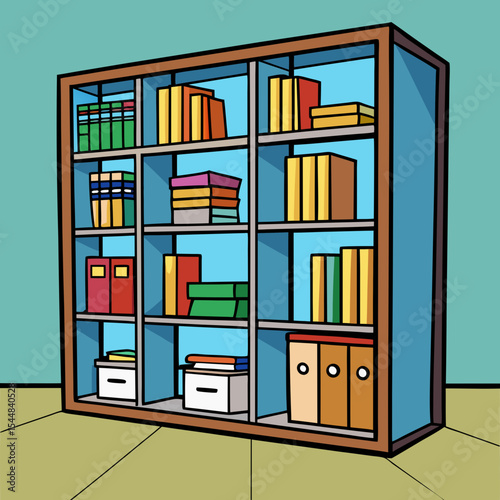 bookshelf with books
