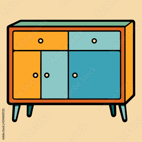 vector illustration of furniture