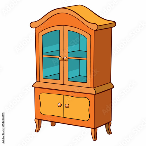 old wooden cabinet
