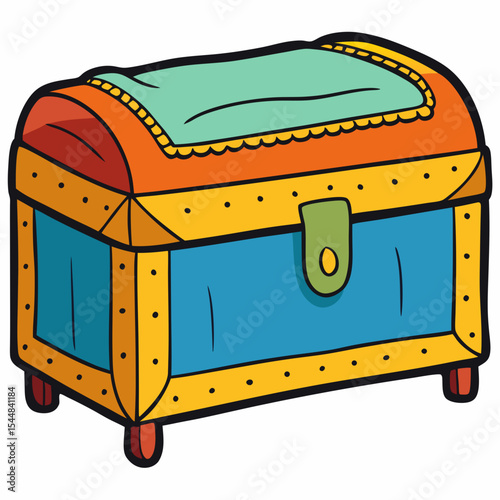 treasure chest vector illustration