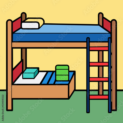 illustration of a bedroom