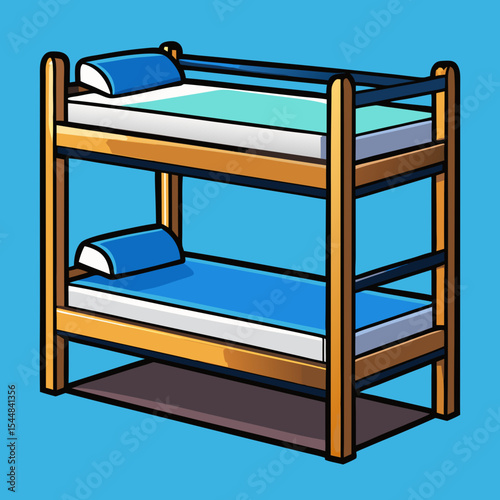 illustration of a bed