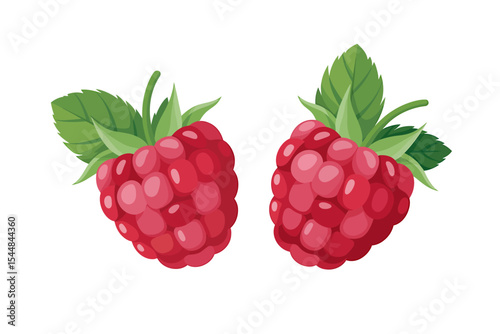 Juicy Raspberries Fresh, Ripe, and Ready to Eat