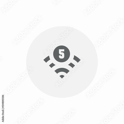 signal 5g icon sign vector