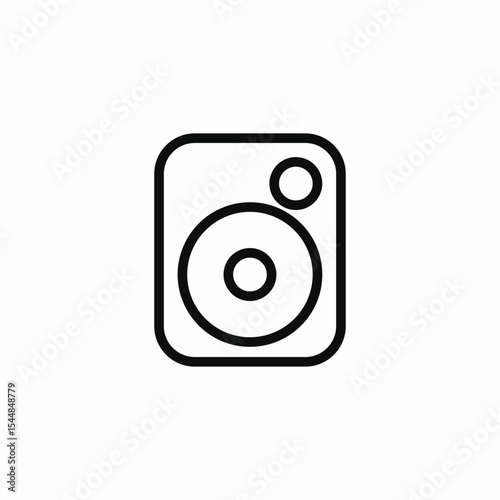 audio speaker device icon sign vector