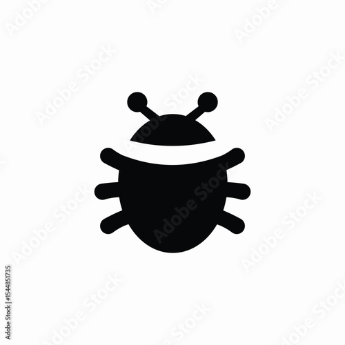 error bug icon sign vector