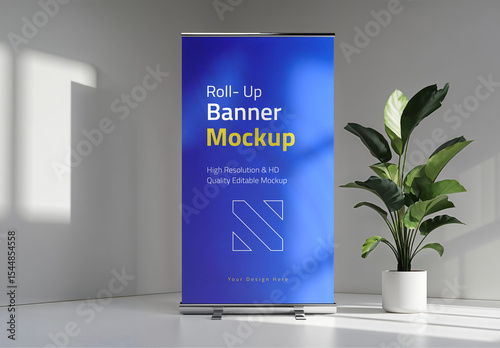 Rollup Banner Mockup PSD
