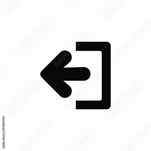 platform exit icon sign vector