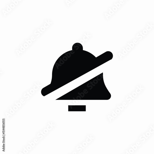 silent notification icon sign vector