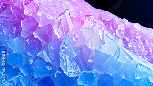 Colorful ice texture with detailed surface elements, suitable for web and UI design. Professional quality visual asset