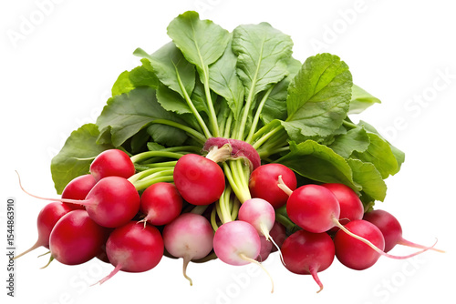 radishes Vegetable image isolated on transparent