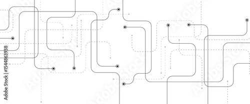 Abstract background with technology circuit board texture. Modern electronic motherboard texture. Engineering and communication concept for header, web banner, website, presentation