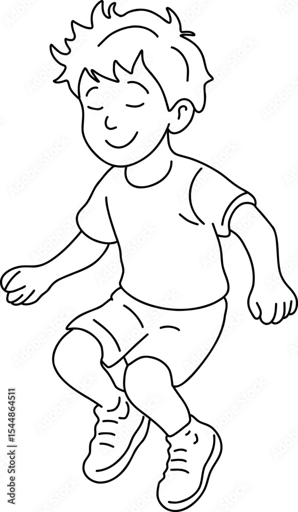 Fototapeta premium Child Jumping