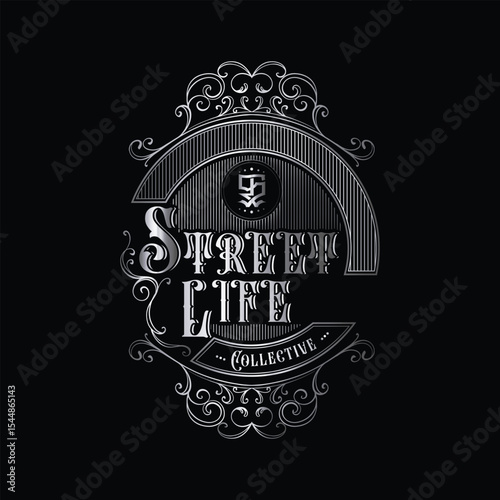 “Street Life Collective: Grit, Gold, and Grace”

It plays with the regal “SL” crest, the luxurious black-and-gold palette, and the spirit of community beneath the ornate design.
