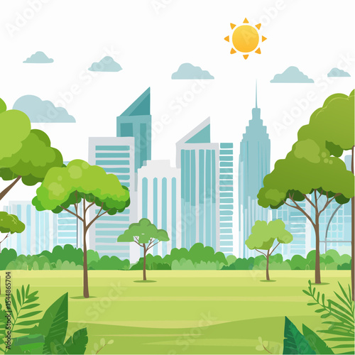 panorama banner background of tropical forest landscape scene