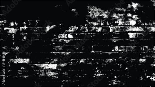 Grunge Texture: Distressed Black and White Background for Design Projects