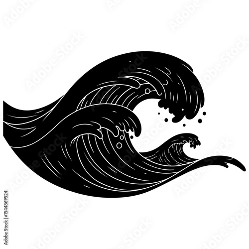 Flowing like a majestic river delta, a harmonious and glorious abstract vector background