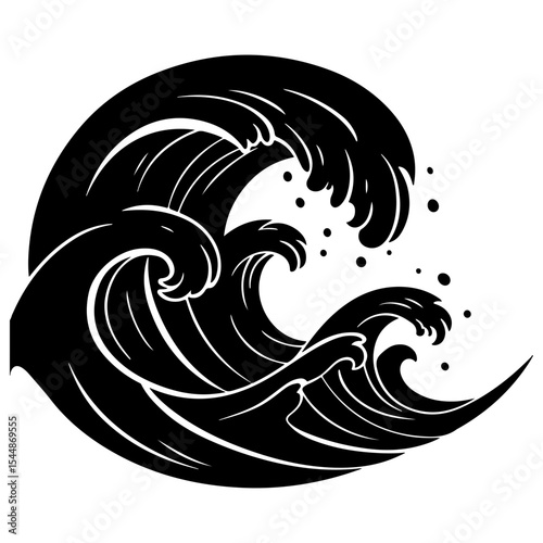 A vector illustration of celestial design, a glorious and harmonious abstract wave pattern