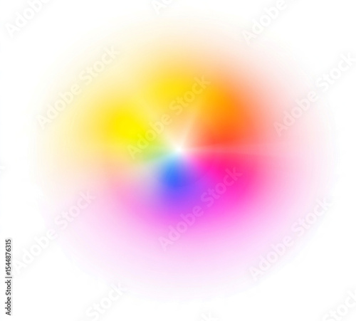 Colorful pastel, RGB, blurred transparent background 