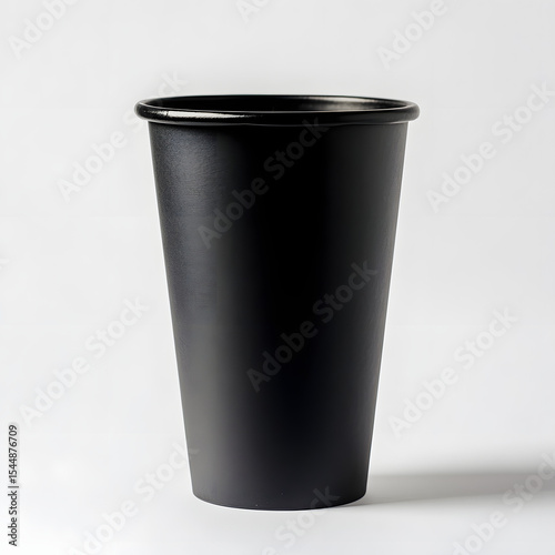 Wallpaper Mural Isolated empty disposable plastic coffee cup on a black background Torontodigital.ca