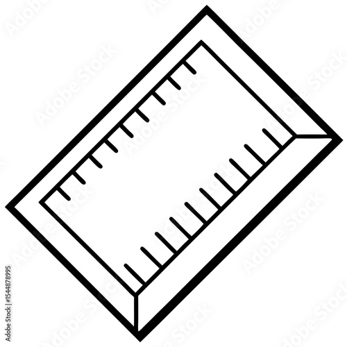 Geometric Ruler Line Art Illustration