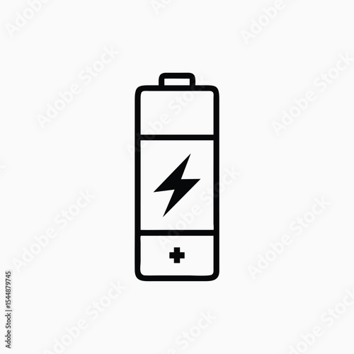 battery icon fully editable vector template