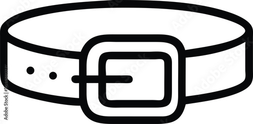 black leather belt