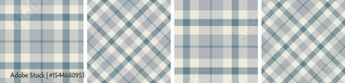 Plaid pattern set seamless tartan check plaid for skirt, tablecloth, blanket, duvet cover, or other modern fashion print.