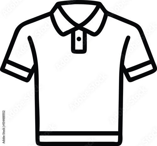 Polo Shirt Icon Square Button Set