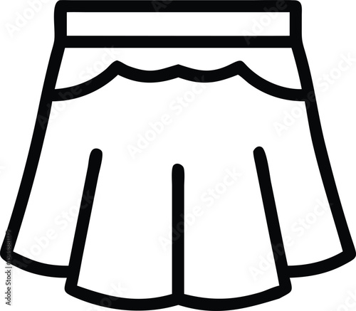 Pleat Skirt technical fashion illustration
