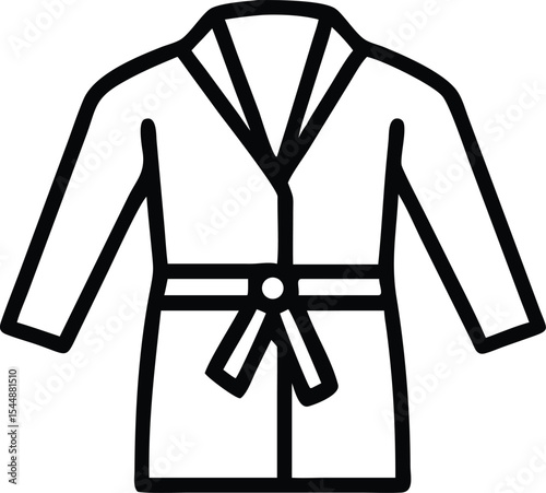 Uniform martial art icon. taekwondo uniform icon