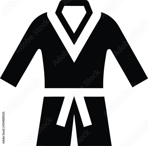 Uniform martial art icon. taekwondo uniform icon