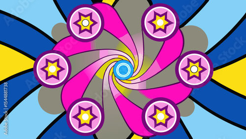 Shimmering Subconscious Paths – Overlapping Abstract Vector Fragments of AI Thought.