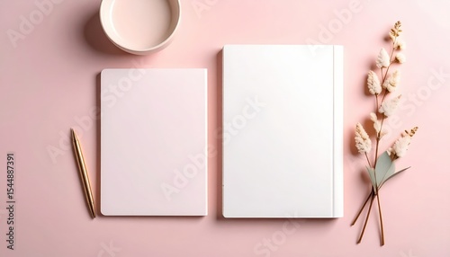 Creative workspace setup home office photography minimalist aesthetic modern design