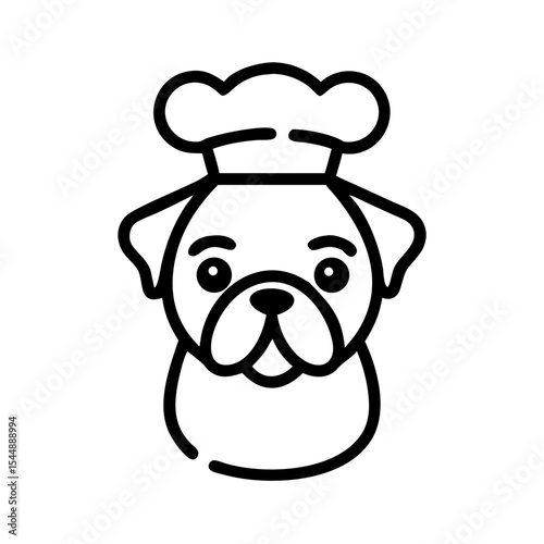 Minimal dog paw print seamless pattern, line art, vector 