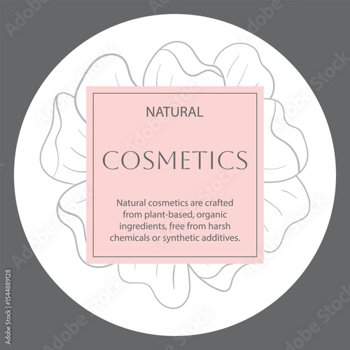 Set of blank cosmetic frames and labels. Beauty brand tag, salon sale sticker, spa quality mark, soap promotional badge, perfume shopping labels