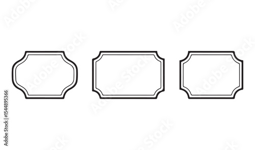 Decorative frame. Vector Vintage frames set isolated on white background.