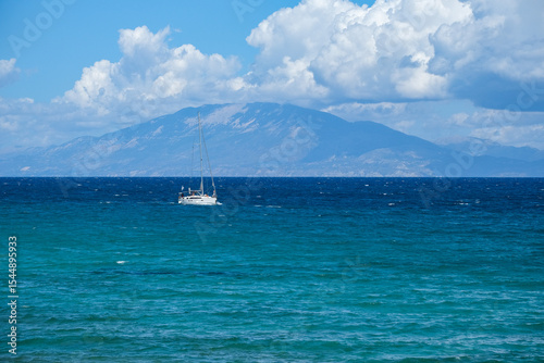 Sailboat on the sea