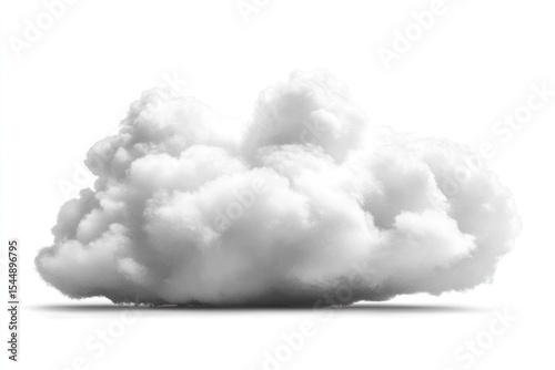 High Quality Image of White Cloud Isolated on White
