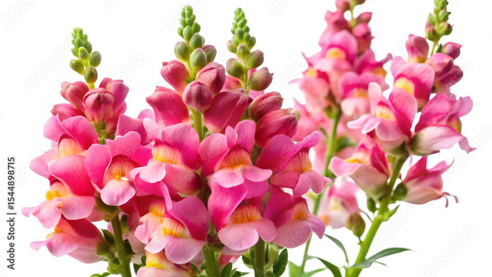 Obraz premium pink tulips isolated on white