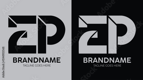 EP letter logo brand identity design